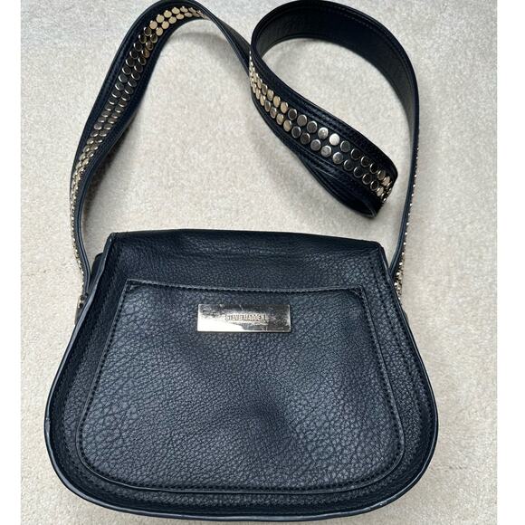 Steve Madden: Black Riveted Crossbody Bag - Picture 1 of 16